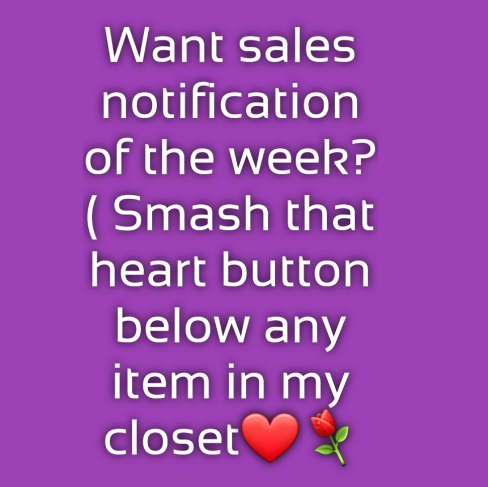 Any week you need the sales notification. Just smash a heart button🌷❤